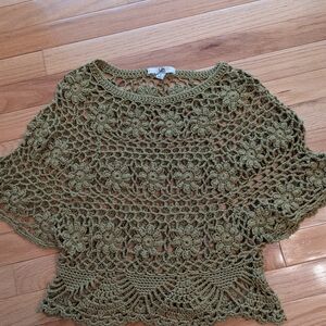 Ya Los Angeles Olive Crochet Top